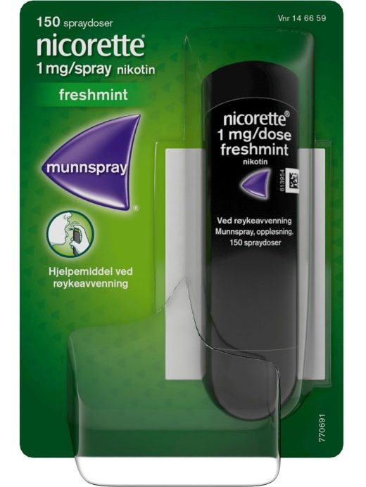 Nicorette Mint Munnspray 6 flasker à 150 doser