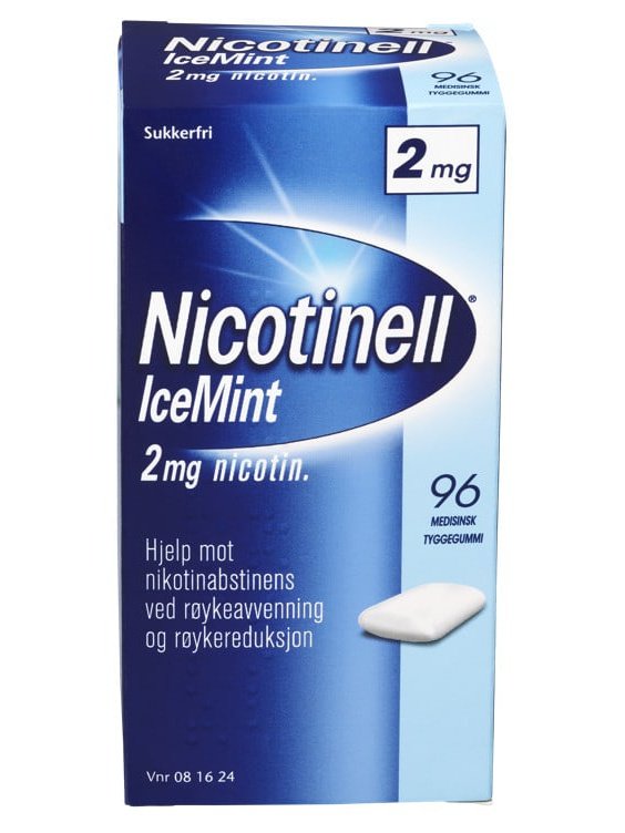 Nicotinell Icemint Tyggegummi 2Mg 96St