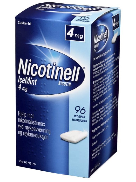 Nicotinell Icemint Tyggegummi 4Mg 96stk