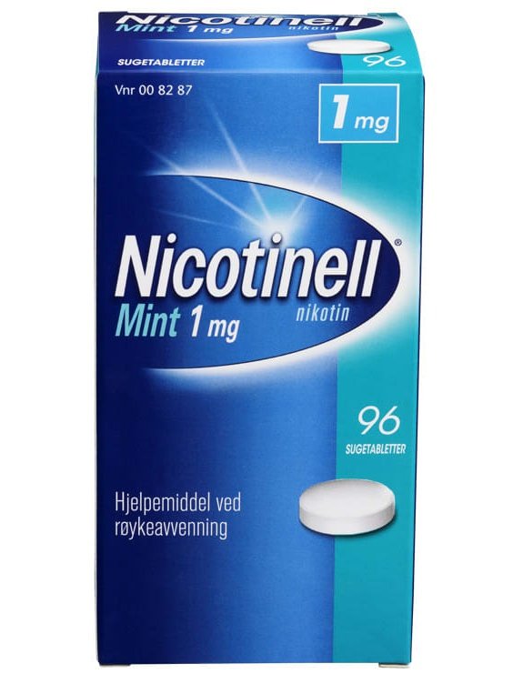 Nicotinell Mint Sugetablett 1Mg 96stk