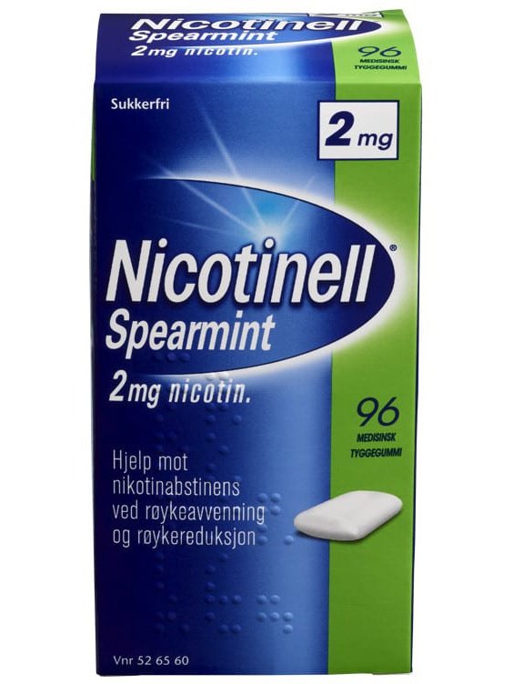 Nicotinell Spearmint Tyggegummi 2Mg 96St