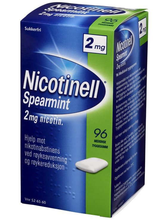 Nicotinell Spearmint Tyggegummi 2Mg 96St