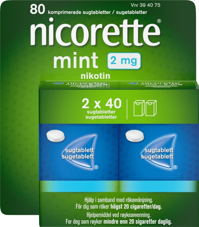 Nicorette Coolmint Sugetablett 2Mg 80stk
